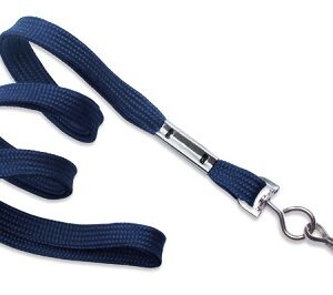 Keycord met metalen haak, br 10mm donker