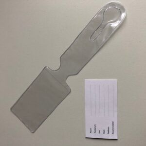 Kofferlabel 55x230mm trans insteek 250st