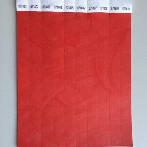 Toegangsbandjes kleur rood 100 stuks