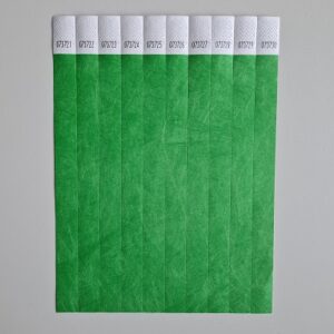 Toegangsbandjes kleur groen 100 stuks