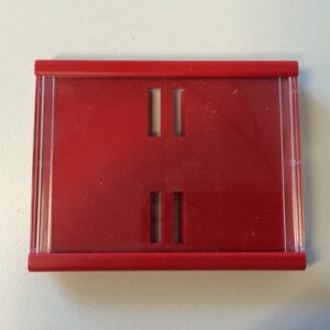 Prijskassette A8 - 74x52 mm rood