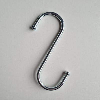 S-draadhaak 120mm x 5mm met bolletjes
