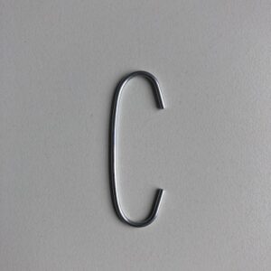 C-draadhaak 60 mm 100 stuks