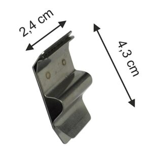 Bakblikklemmen metaal/edelstaal 1-5mm