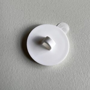Kleefoogje 20 mm wit afneembaar 100 stuk