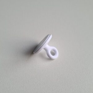 Kleefoogje rond 20 mm wit 100 stuks