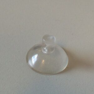 Zuignap transp 20 mm met gaatje 100st