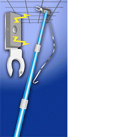 Telescoop stok met magneet 45-140cm
