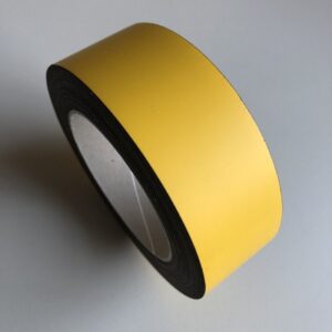 Magneetband geel rol 10 meter breed 40mm