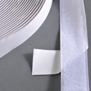 Klitteband klevend 38mm wit lus 25m