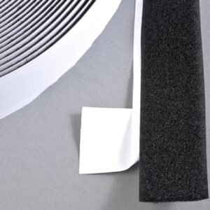 Klitteband klevend 38mm zwart lus 25m