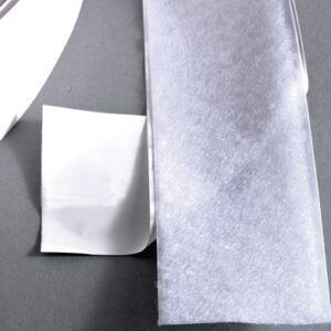 Klitteband klevend 50mm wit lus 25m