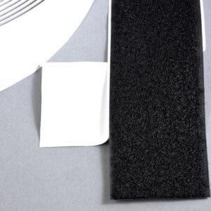 Klitteband klevend 50mm zwart lus 25m