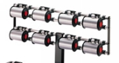 Krullintopzet voor 8 spoelen - aluminium