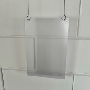 Prijskaarthoes vertikaal voor 210x297 mm