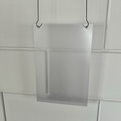 Prijskaarthoes vertikaal voor 210x297 mm