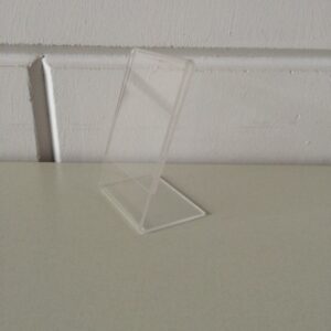 L-standaard acryl bxh 60x80mm. Staand