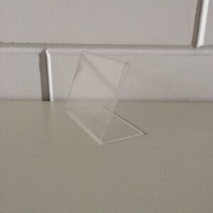 L-standaard acryl bxh 105x74mm. Liggend