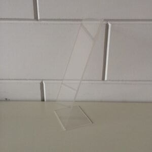 L-standaard acryl bxh 105x300mm. Staand