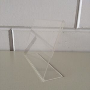 L-standaard acryl bxh 148x105mm. Liggend