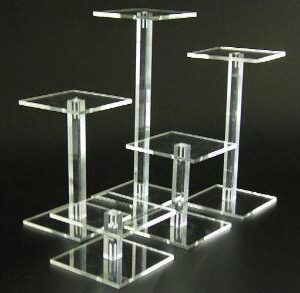 Acryl-schoenstandaard-set 5x5cm 5-7.5-10