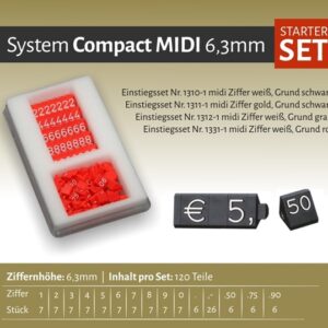 Compact Midi grijs/wit 120 delig