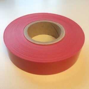 Inlegstrook 39 mm rood 100 meter