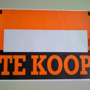Affiche TE KOOP afmeting 36x25cm