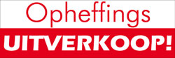 Raambiljet Opheffingsuitverkoop 24x70cm