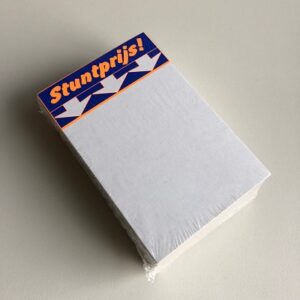 Prijskaart Stuntprijs! 2kl 8x12cm 100st