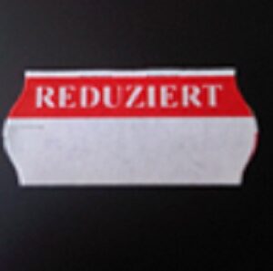 Etiket 2612 golf wit/rood Reduziert