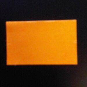Etiket 2619 fluor oranje permanent recht