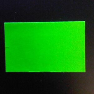 Etiket 2619 fluor groen permanent recht