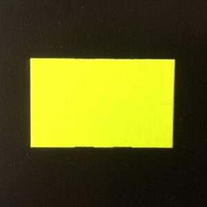 Etiket 2616 rechthoek fluor geel semi-pe