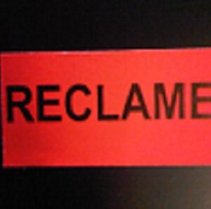Etiket 3719 fluor rood RECLAME