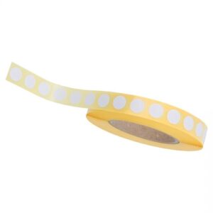 Etiket 12 mm rond wit 1000 rol