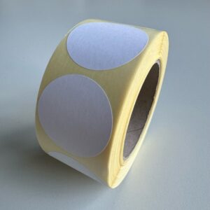 Etiket 50 mm rond wit 1000 rol