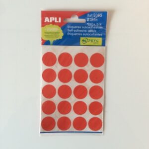 Apli mapje permanent 19mm rond rood 100x