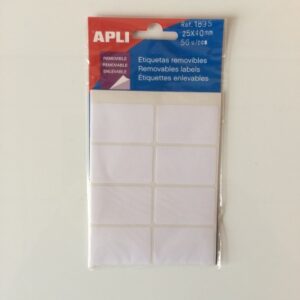 Apli mapje removable 25x40 mm 56 stuks