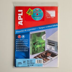 Apli Security etiketten 63,5x29,6 mm