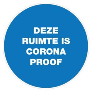 Pictogram Ruimte Corona-proof 10cm