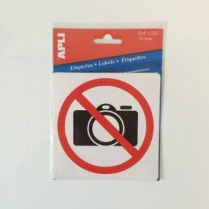 Pictogram Verboden voor gebruik camera