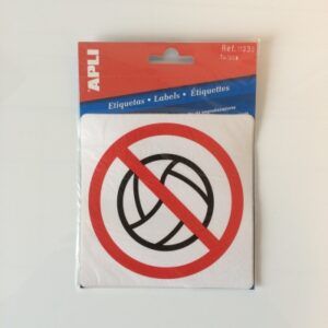 Pictogram Verboden te spelen met bal