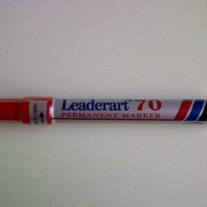Leaderart 70 stift rood lijn 1-3 mm