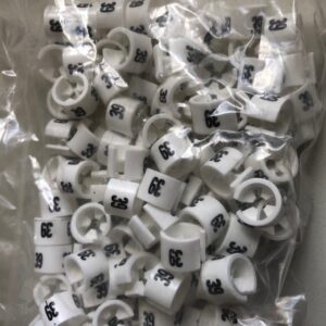 Minimarker wit/zwart 39 100st
