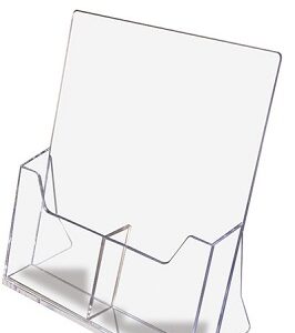 Folderbak 2-vak x 1/3A4 naast elkaar sta