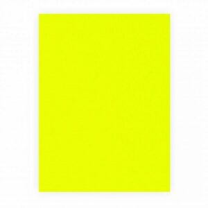 Etalagekarton 48x68 cm fluor geel 380gr.