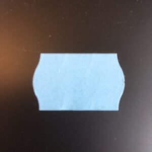 Etiket 2616 licht-blauw perm 2-slit golf