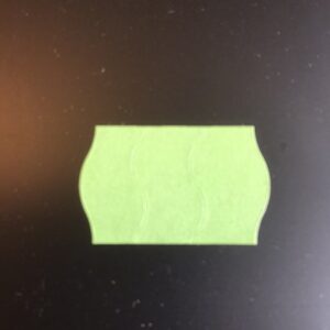 Etiket 2616 licht-groen perm 2-slit golf