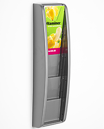 Folder-wand 4 x 1/3A4 - 134x520x83 mm